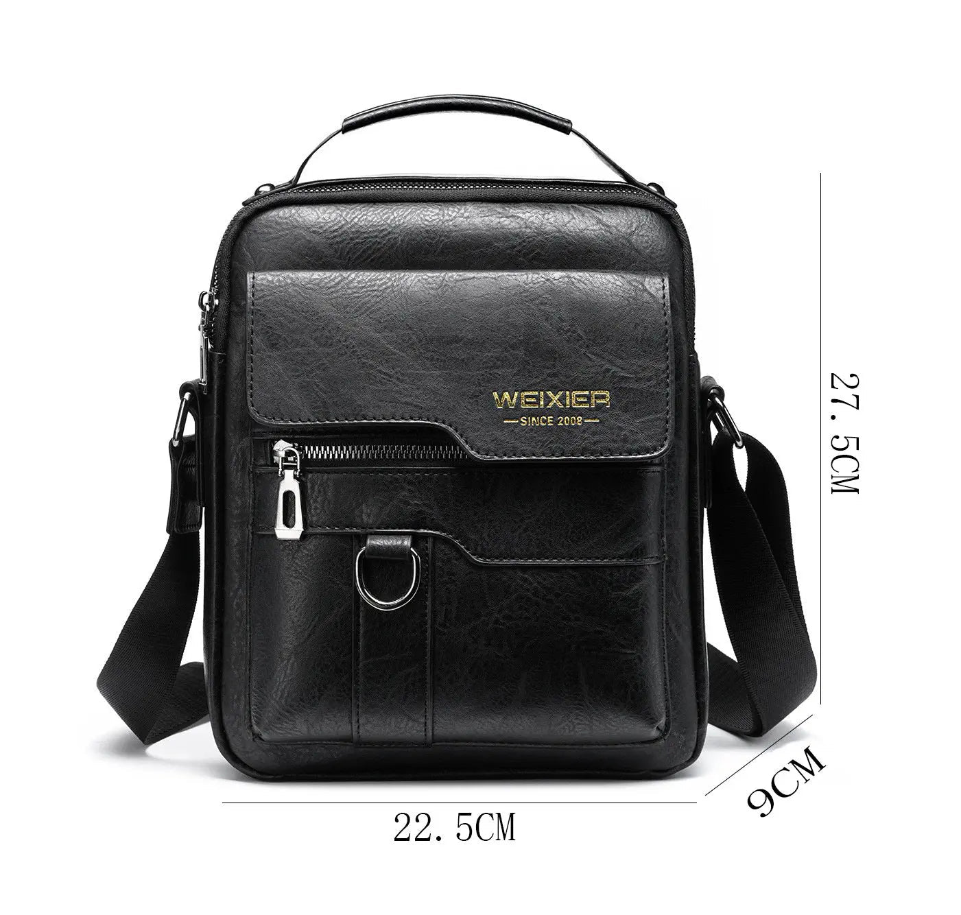 Executive Waterproof Messenger Bag | Premium PU Leather for Modern Professionals - Undefyning Lynes