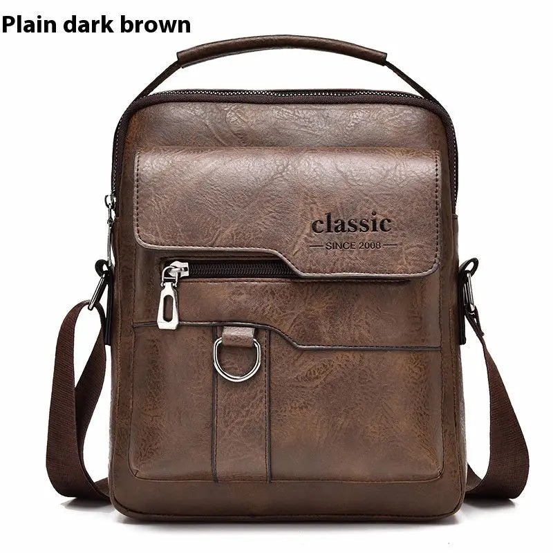 Executive Waterproof Messenger Bag | Premium PU Leather for Modern Professionals - Undefyning Lynes