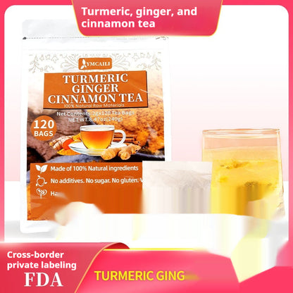 Golden Glow Turmeric, Ginger & Cinnamon Herbal Tea – 120 Sugar-Free Bags Undefyning Lynes
