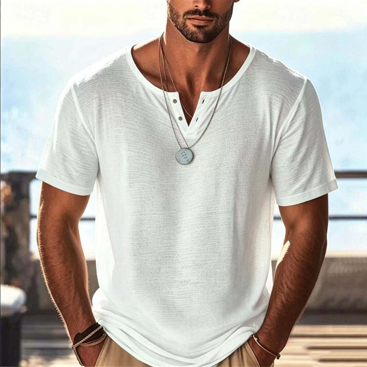 Solid Color Summer Tee - back view