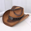 Star Cowboy Straw Hat - side view