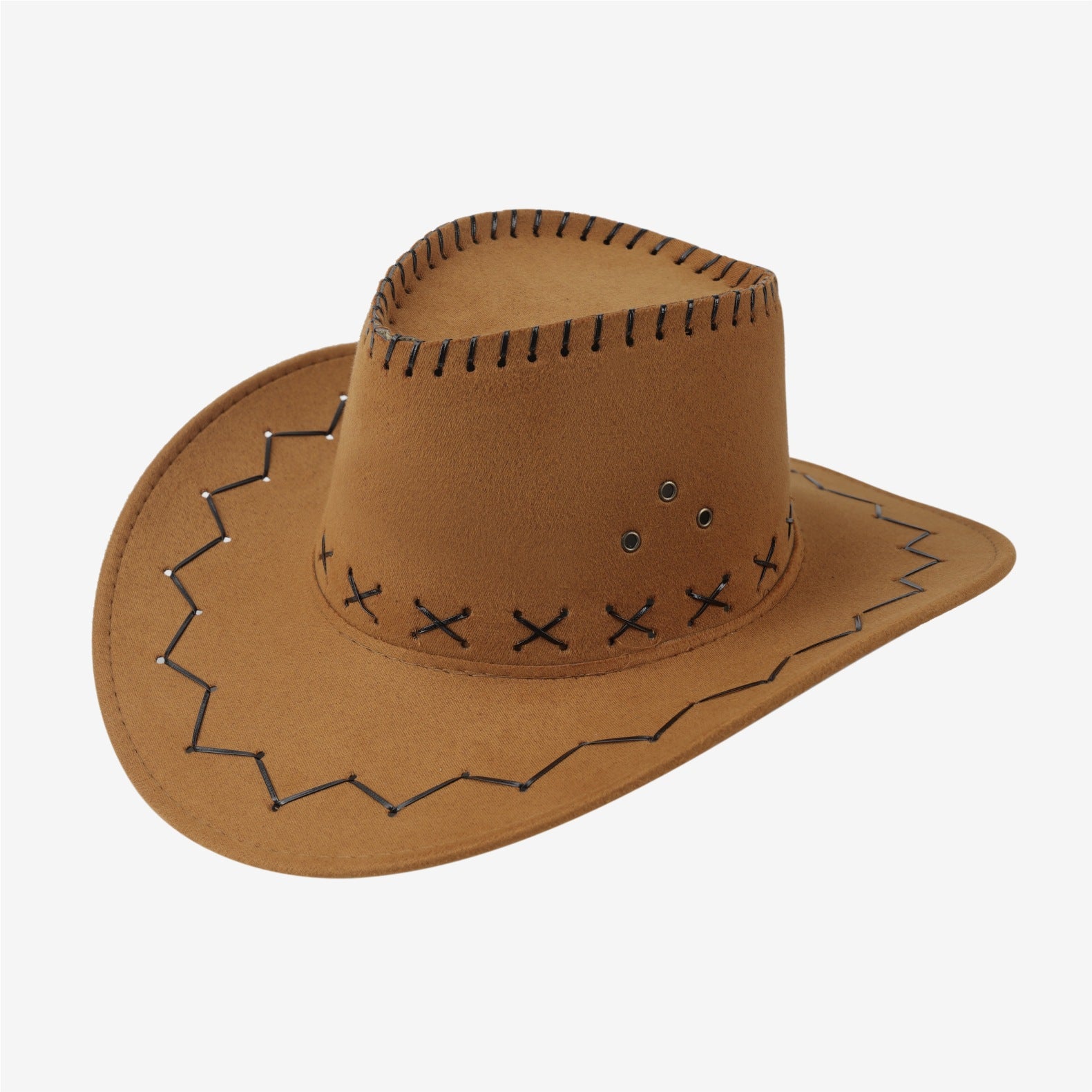 Wide-Brim Western Felt Hat — brim detail