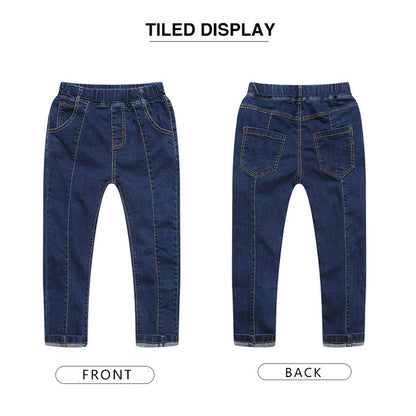 Kids' Stretch Denim Jeans | Pull-On Elastic Waist Kids' Pants