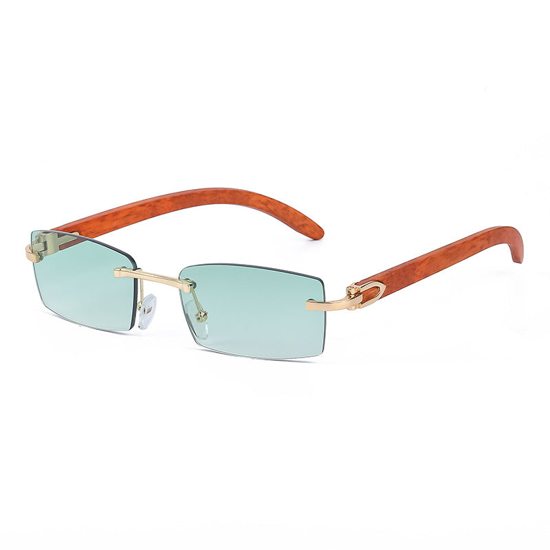 Frameless Diamond-Trim Sunglasses - color lineup