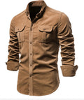 Undefyning Lynes Men's Linen Long Sleeve Shirt - size chart