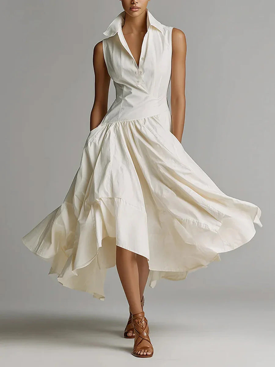 Collins Shirt-Collar Dress - view 7
