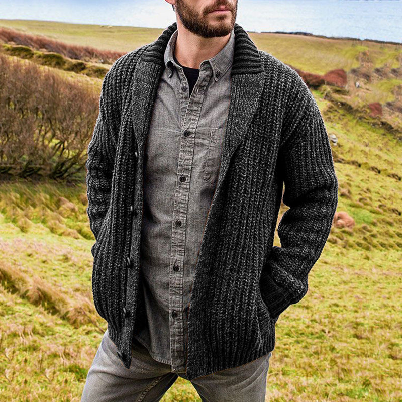 Men's Casual Knit Cardigan Sweater