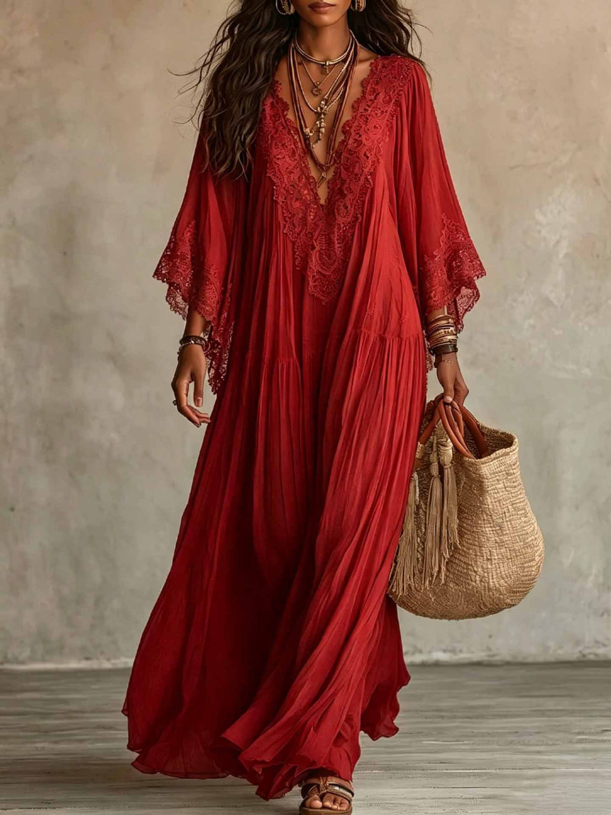 Marbella Flowy Maxi Dress, view 14