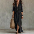 Solstice Lapel Maxi Dress - view 2