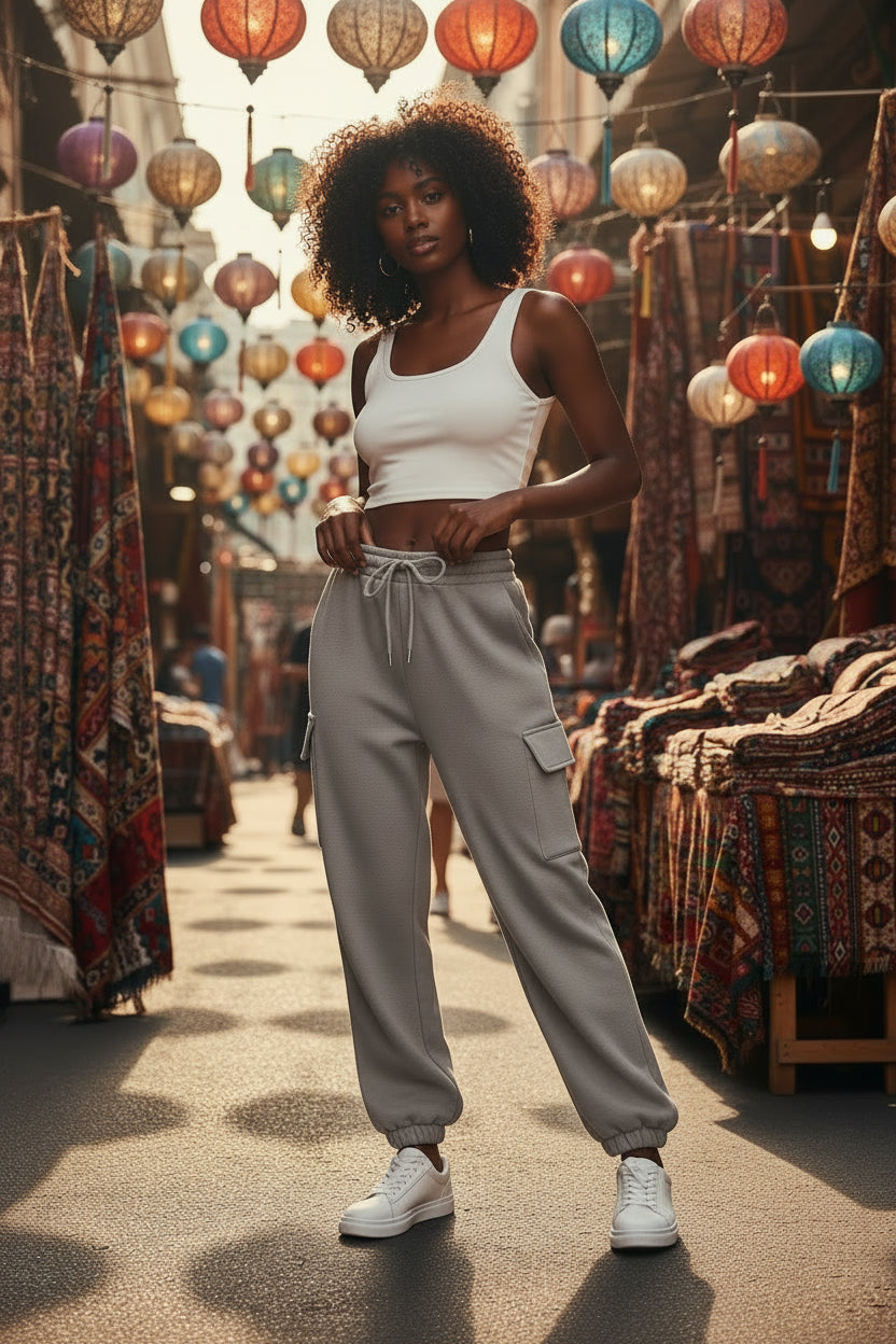 FleeceJogger — Women's Fleece-Lined High-Waist Baggy Sweatpants - Undefyning Lynes