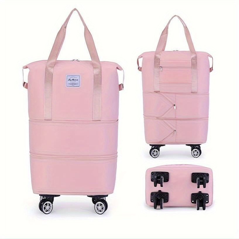 Foldable Rolling Duffle Bag — Expandable Oxford Weekend Travel Bag - Undefyning Lynes