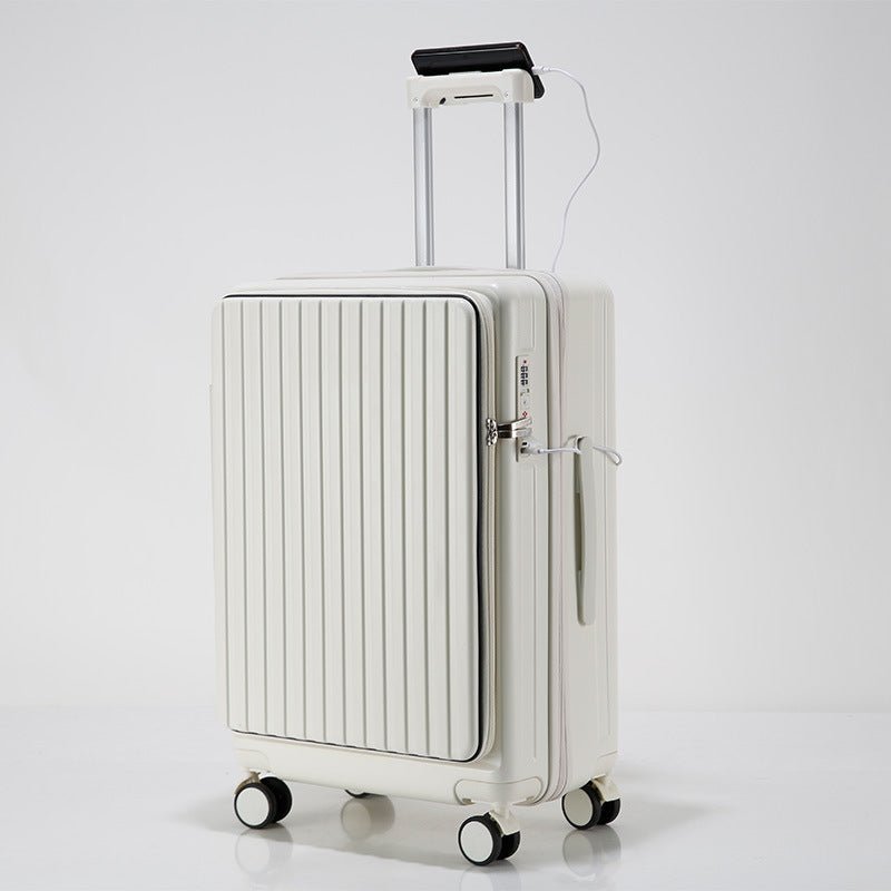 Front-Access Business Hardshell Luggage — ABS Anti-Theft Suitcase - Undefyning Lynes