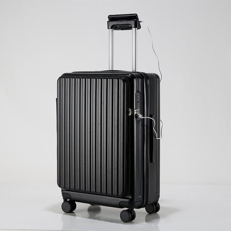 Front-Access Business Hardshell Luggage — ABS Anti-Theft Suitcase - Undefyning Lynes