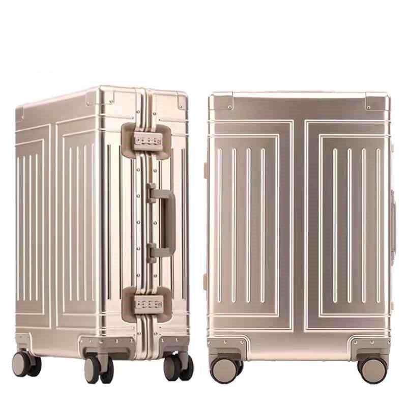 Full Aluminum-Magnesium Alloy Luxury Luggage — TSA Lock Spinner Suitcase - Undefyning Lynes