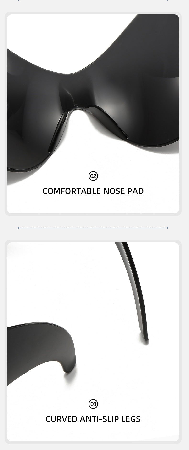 Futuristic Punk Shield Sunglasses — Cyberpunk Wraparound Style - Undefyning Lynes