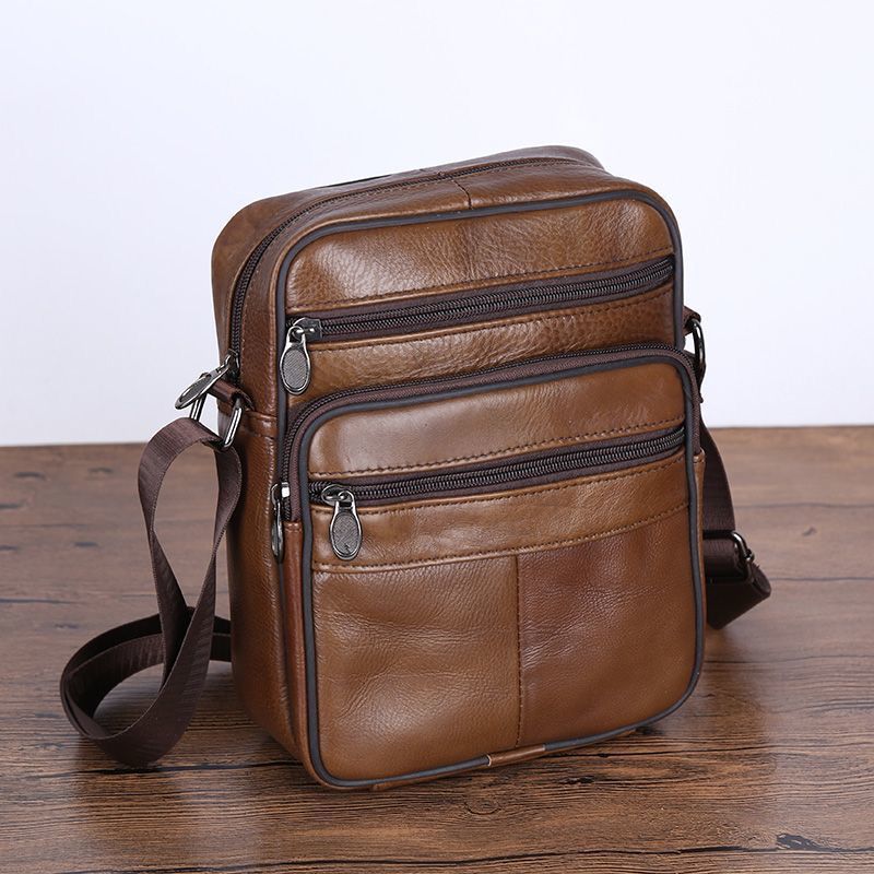 Genuine Leather Crossbody Bag - Professional Messenger - Undefyning Lynes
