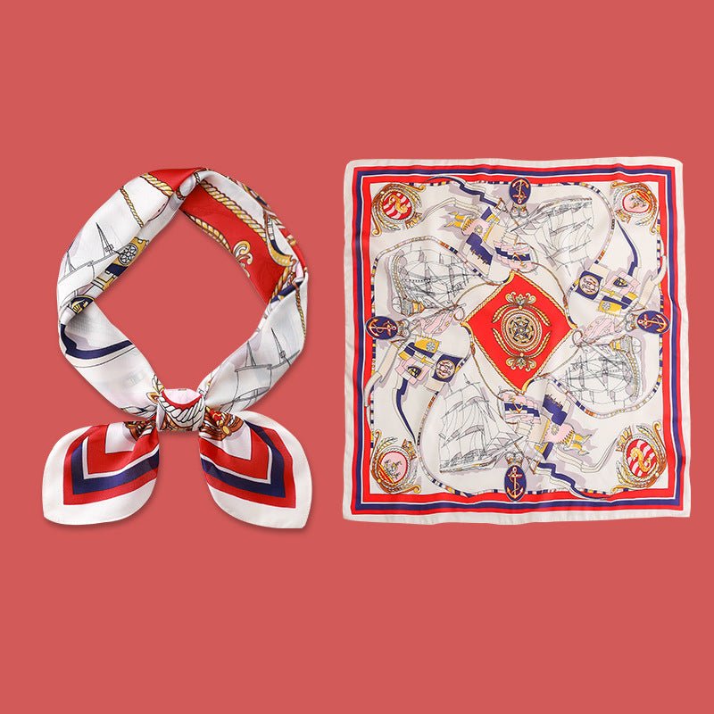 Golden Wheat Silk-Feel Square Scarf: The Ultimate Versatile Accessory - Undefyning Lynes
