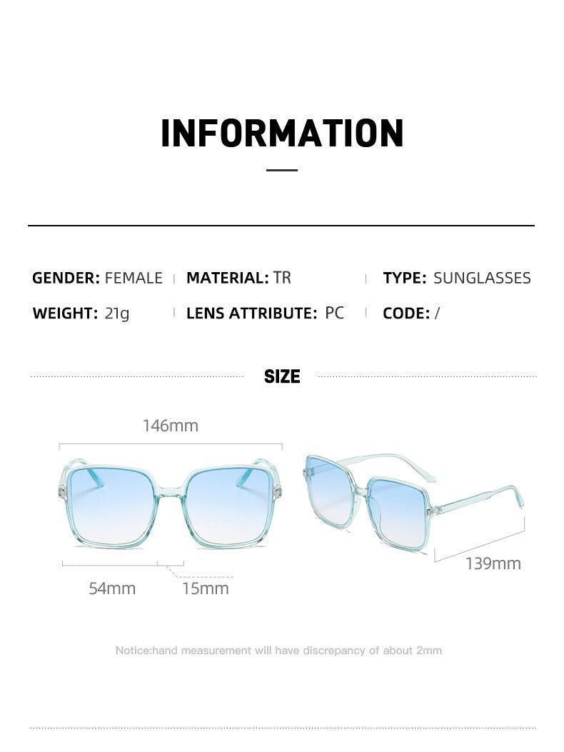 Gradient UV Shield Sunglasses — Vintage Oversized Frame - Undefyning Lynes