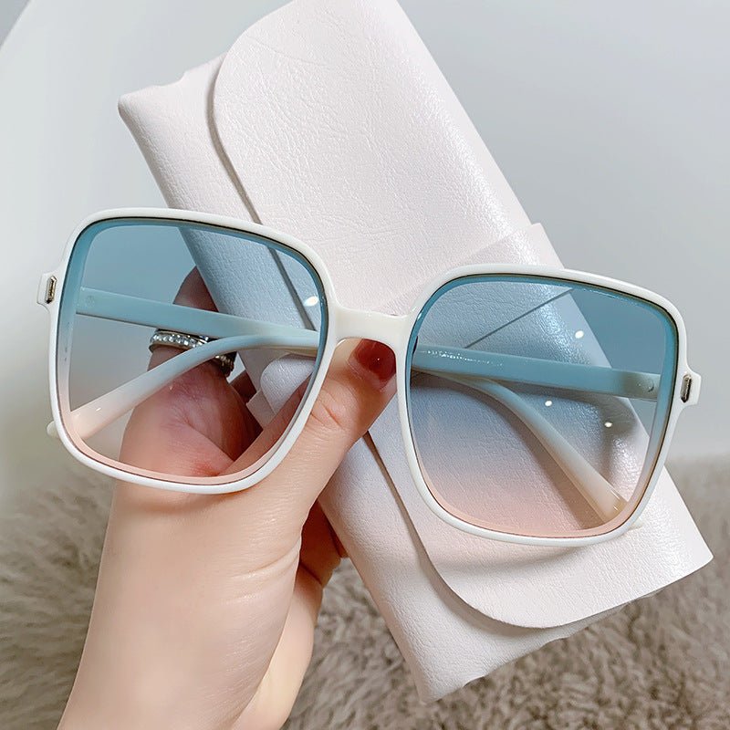 Gradient UV Shield Sunglasses – Vintage Oversized Frame - Undefyning Lynes