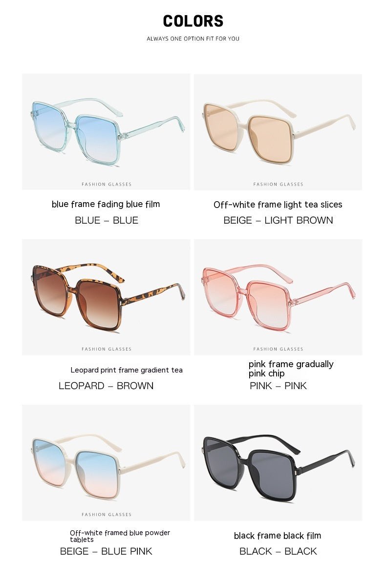 Gradient UV Shield Sunglasses — Vintage Oversized Frame - Undefyning Lynes