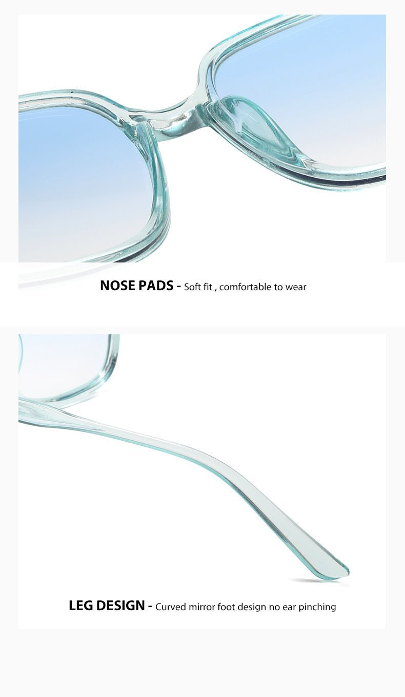 Gradient UV Shield Sunglasses — Vintage Oversized Frame - Undefyning Lynes