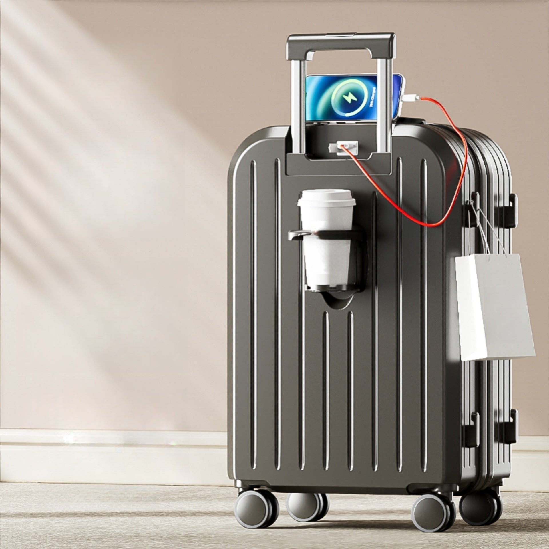 Hardshell Password Luggage Set — Lightweight Spinner Suitcase - Undefyning Lynes