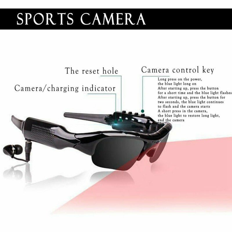 HD 1080P Smart Glasses Camera — Wearable Hidden Lens with Night Vision - Undefyning Lynes