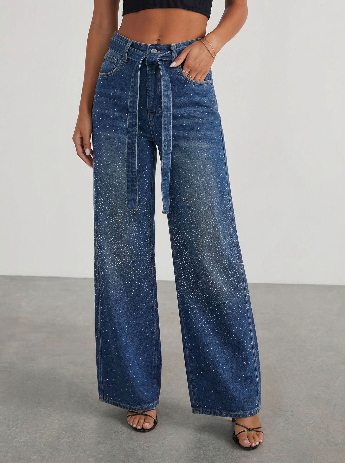 High-Waisted Wide-Leg Denim Jeans – Women's Relaxed Fit Cotton Jeans - Undefyning Lynes