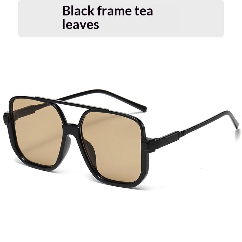 Iconic Square Double-Bridge Vintage Sunglasses | Retro-Chic Versatility - Undefyning Lynes