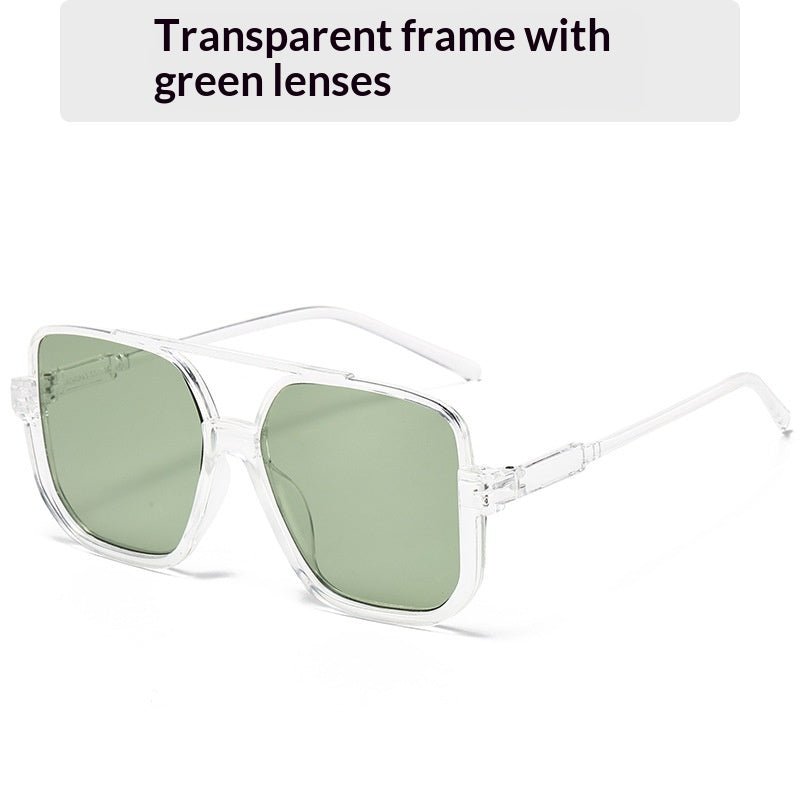 Iconic Square Double-Bridge Vintage Sunglasses | Retro-Chic Versatility - Undefyning Lynes