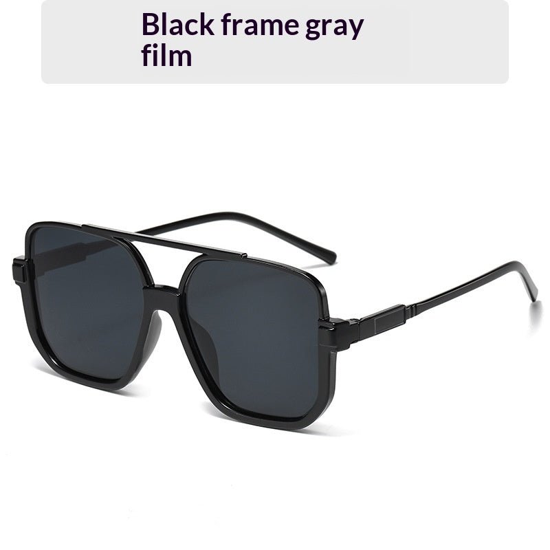 Iconic Square Double-Bridge Vintage Sunglasses | Retro-Chic Versatility - Undefyning Lynes