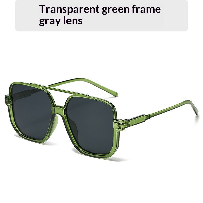 Iconic Square Double-Bridge Vintage Sunglasses | Retro-Chic Versatility - Undefyning Lynes