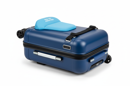 Blue Kids Ride-On Suitcase with Safety Features