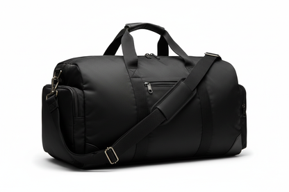 Black Men's Travel Duffel Bag - Weekender