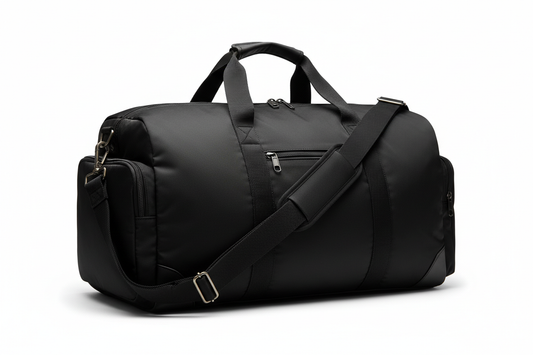 Black Men's Travel Duffel Bag - Weekender
