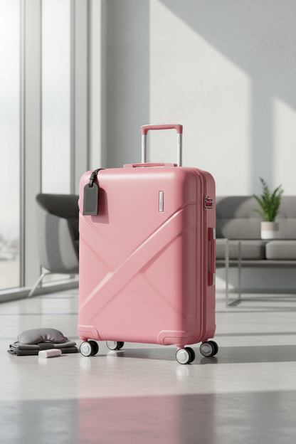 Pink Hardshell Carry-On Suitcase