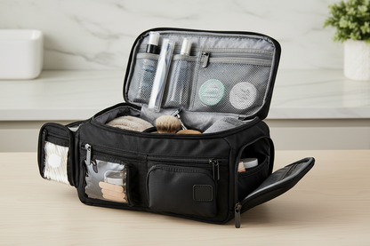 Black Toiletry Bag Interior - Organization Compartments