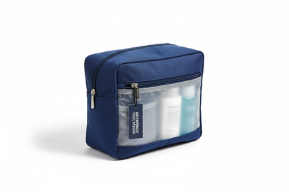 Navy Blue Oxford Cloth Waterproof Toiletry Bag