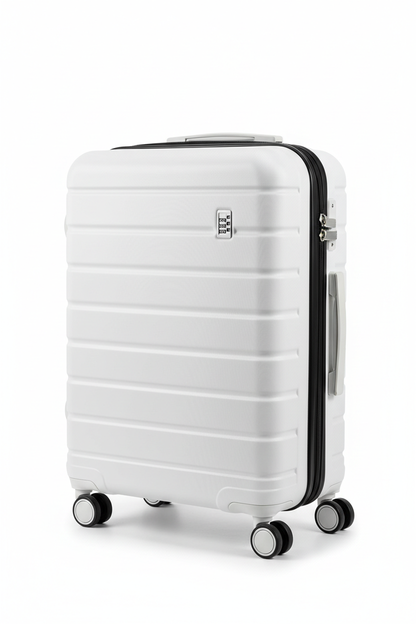 White Hardshell Carry-On Suitcase with TSA Lock