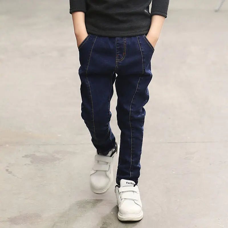 Kids' Stretch Denim Jeans | Pull-On Elastic Waist Kids' Pants - Undefyning Lynes