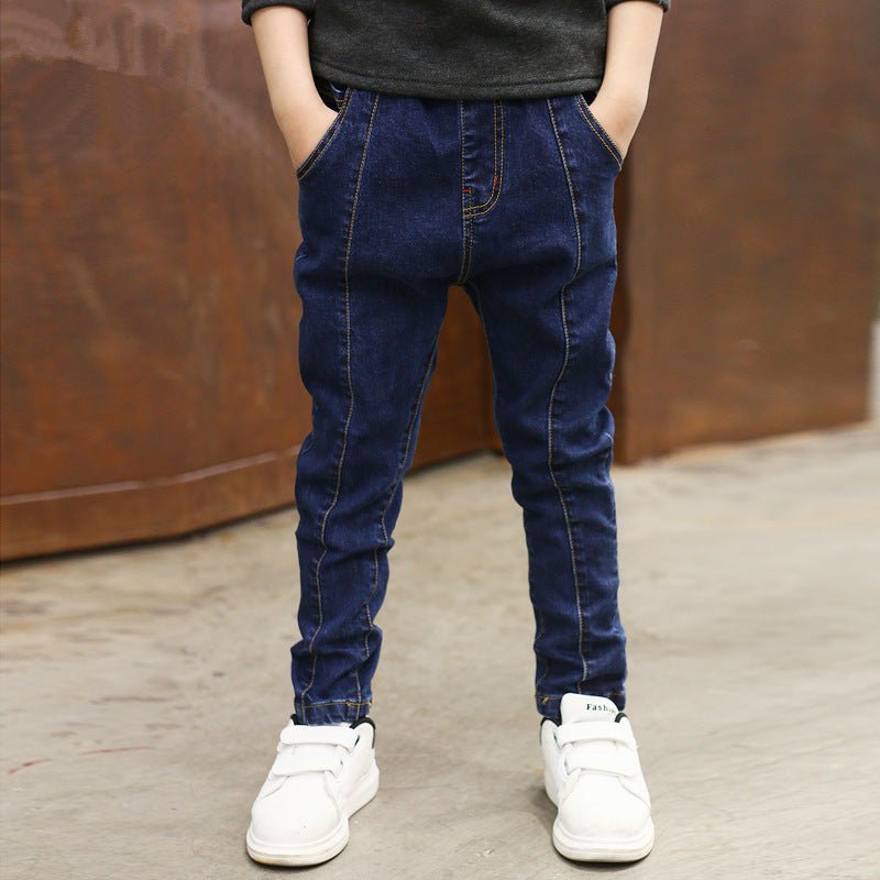 Kids' Stretch Denim Jeans | Pull-On Elastic Waist Kids' Pants - Undefyning Lynes