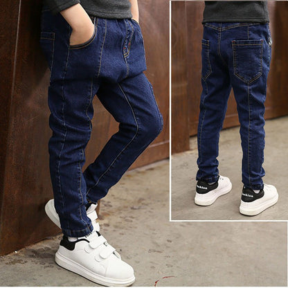 Kids' Stretch Denim Jeans | Pull-On Elastic Waist Kids' Pants - Undefyning Lynes