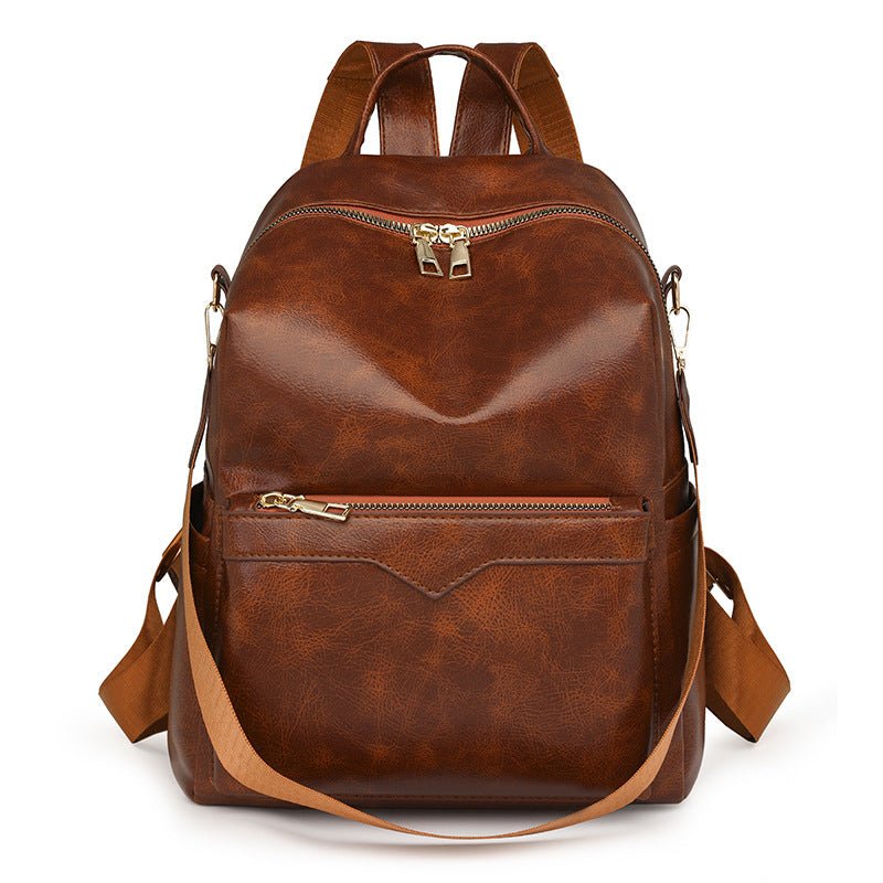 Korean-style Soft PU Large-Capacity Versatile SpringSummer New Arrival Womens Travel Backpack - Undefyning Lynes