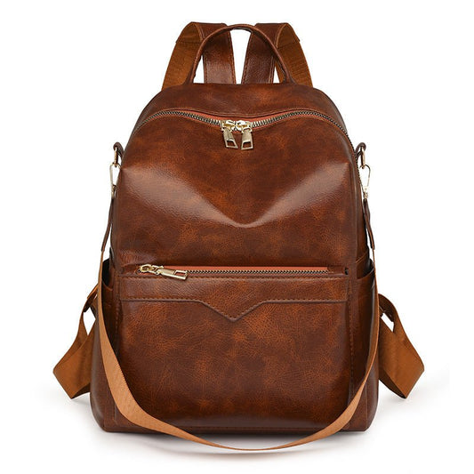 Korean-style Soft PU Large-Capacity Versatile SpringSummer New Arrival Womens Travel Backpack - Undefyning Lynes