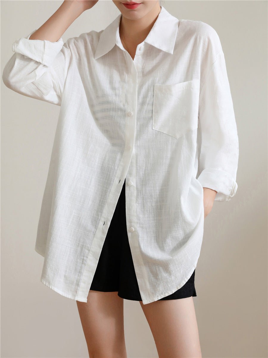 Linen Blend Cardigan — French-Girl Easy, Undefyned Always - Undefyning Lynes