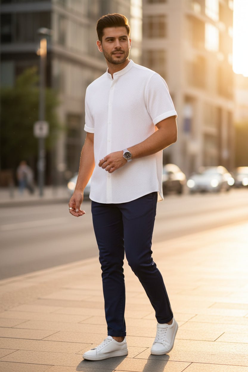 Loose Short Sleeve Shirt — Men's Relaxed Summer Top - Undefyning Lynes