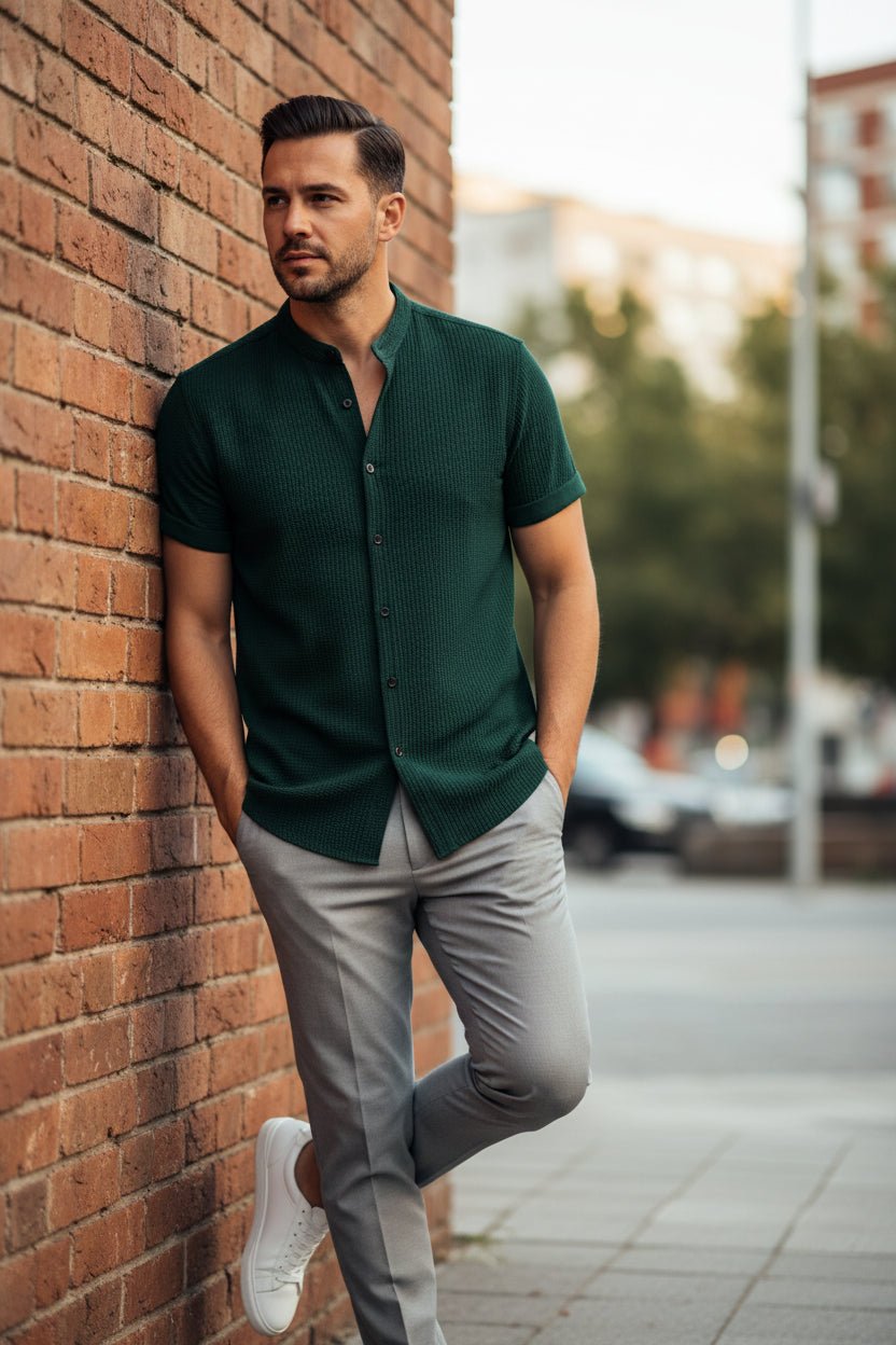 Loose Short Sleeve Shirt — Men's Relaxed Summer Top - Undefyning Lynes