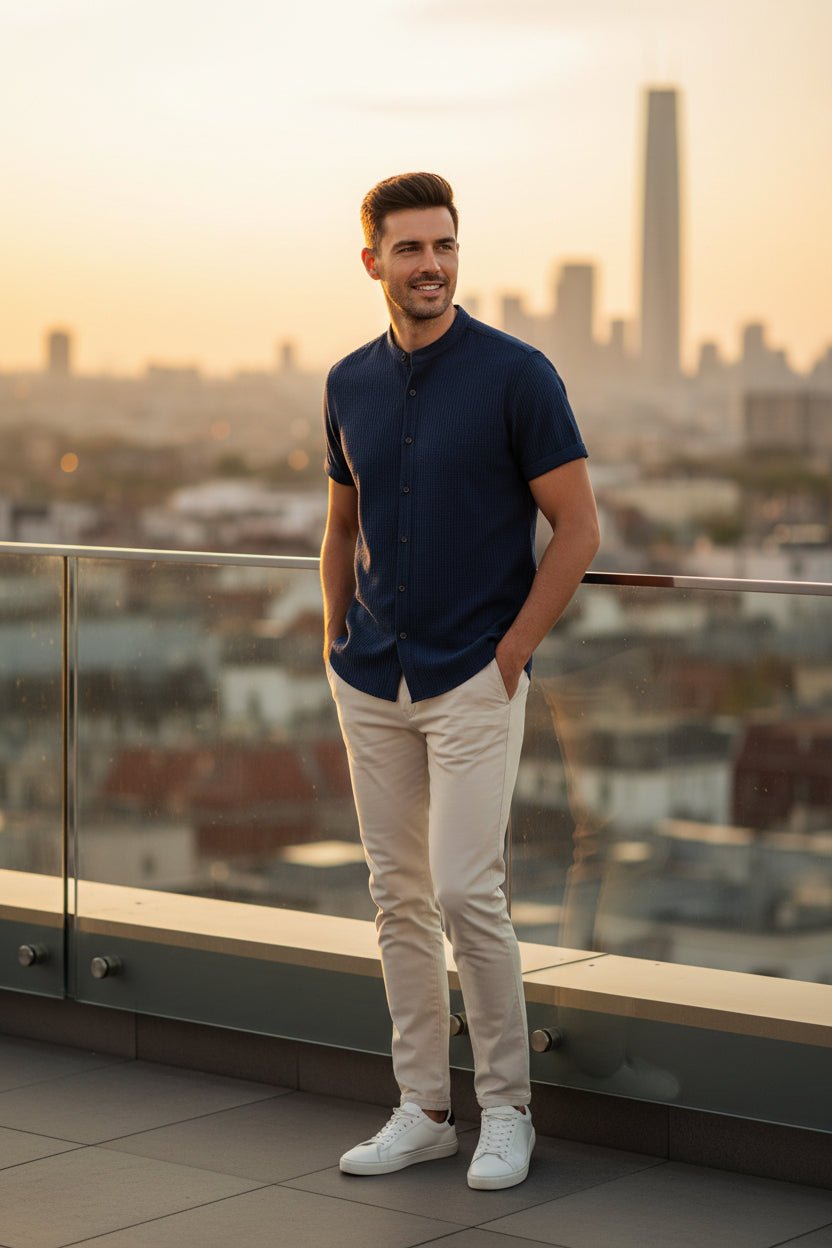 Loose Short Sleeve Shirt — Men's Relaxed Summer Top - Undefyning Lynes