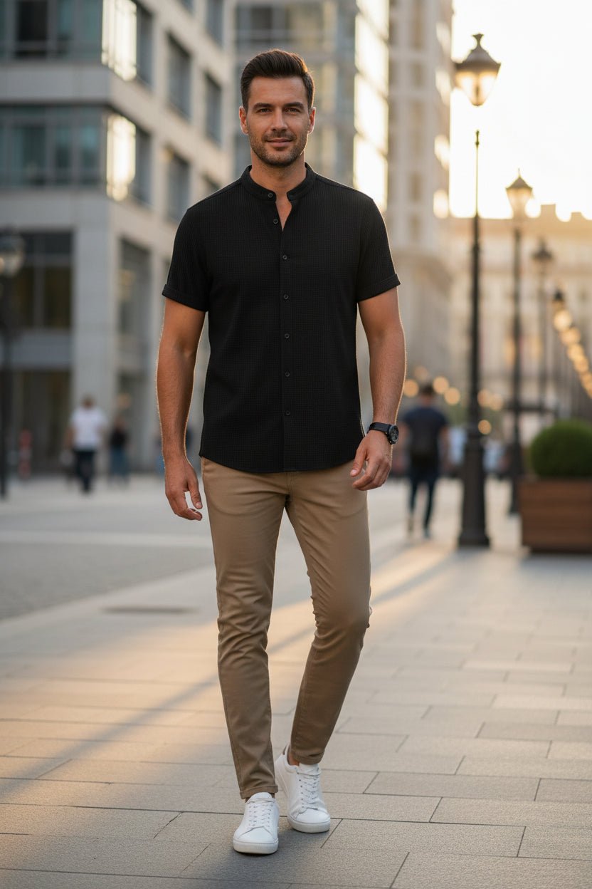 Loose Short Sleeve Shirt — Men's Relaxed Summer Top - Undefyning Lynes