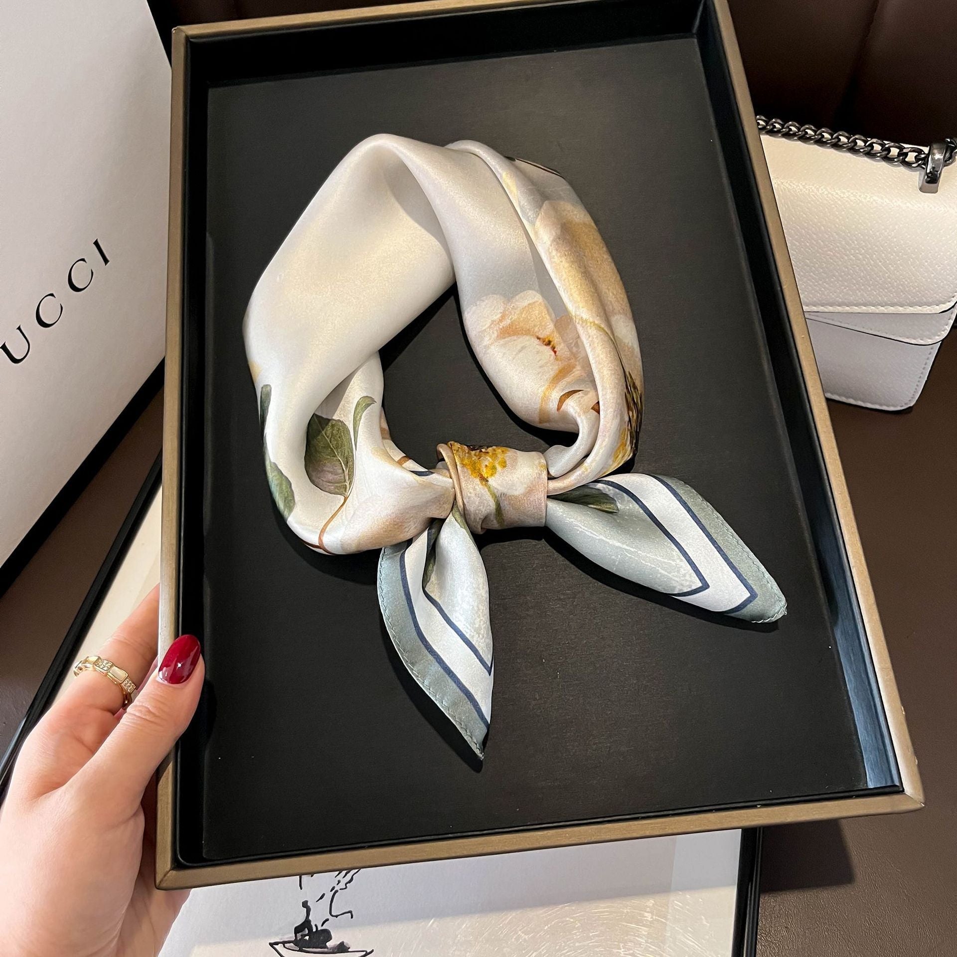 Luxurious Pure Silk Square Scarf - Effortless Elegance for Every Outfit - Undefyning Lynes